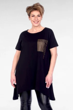 TU.311 - Asümmeetrilise lõikega moodne tuunika "Fashion"