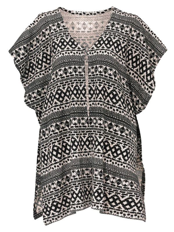 KA.119 - Rahvusliku mustriga vest/kardigan "Ellos"