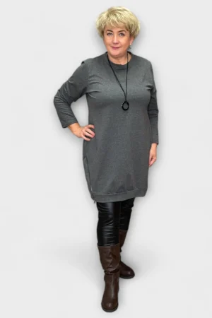 KL.783 - Puuvillane alt lukkudega dresskleit "New Collection"