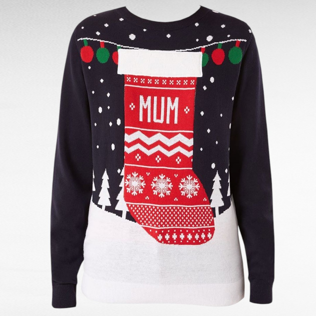 KU.035 - "Next" jõuluteemaline sviiter emale - rinnal kiri "Mum"