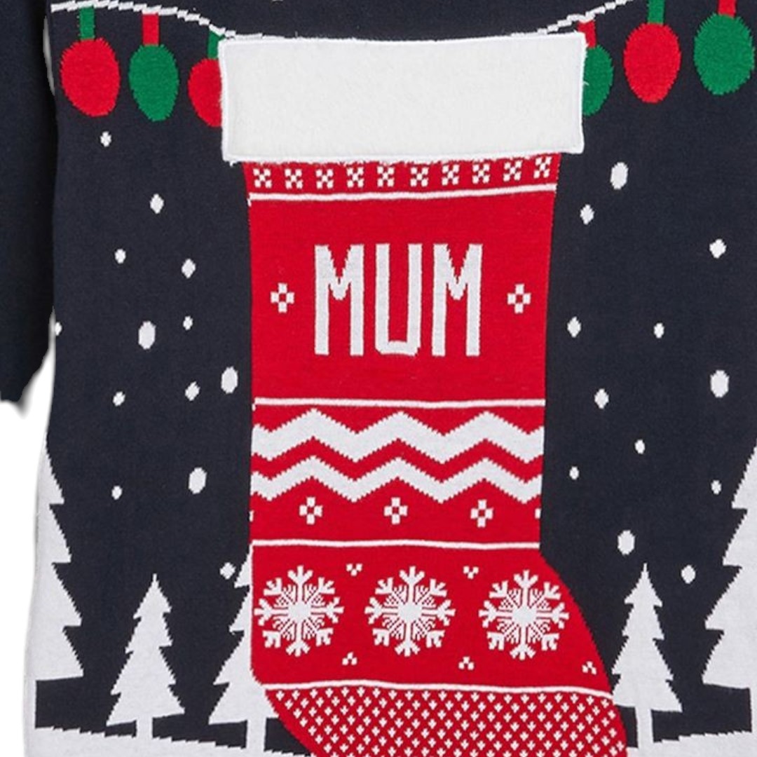 KU.035 - "Next" jõuluteemaline sviiter emale - rinnal kiri "Mum" - Image 3