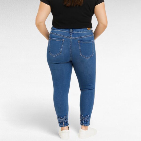 PY.071 - "B.S. Jeans" kukekad sinised lipsukestega teksapüksid - Image 2