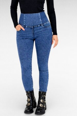 PY.131 - Tumesinised laia kummivärvliga retuusteksapüksid "Moon Girl"