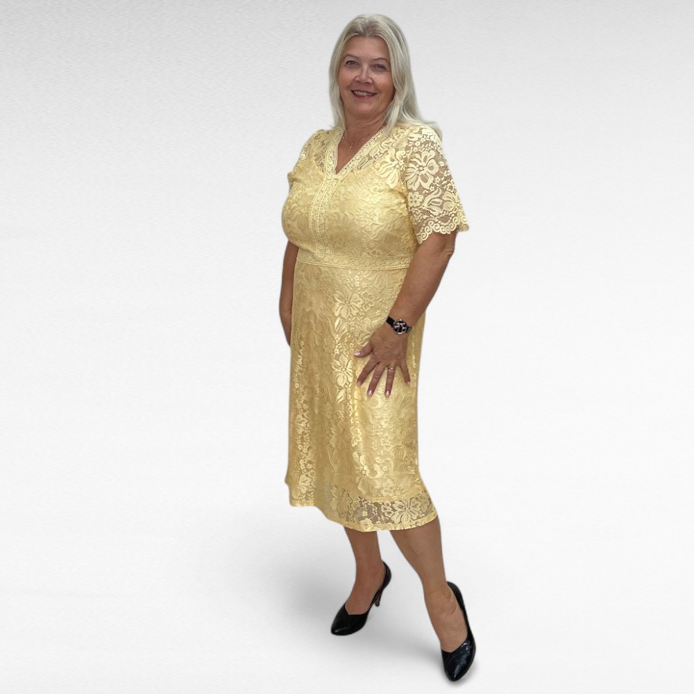 KL.079 - Kollane pidulik pitskleit "Ellos" - Image 2