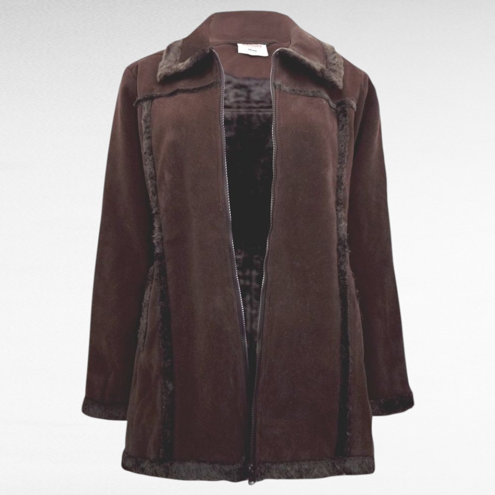 KA.076 - "3 Suisses" pruun seemisnahast k/s jakk - Image 2