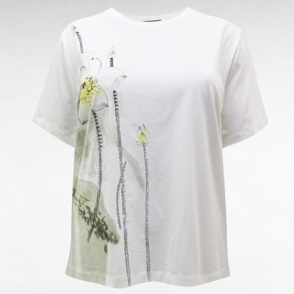 Kollasekirju lillemustriga pluus "Hepburn" (PL.449) - Image 2