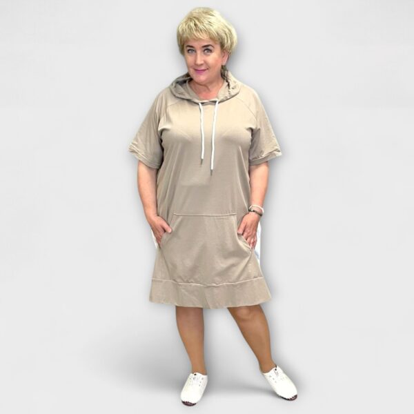 KL.595 - Mugav kapuutsiga dresskleit "Sireli"