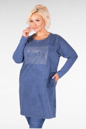KL.426 - Soe ja mugav sinine dresskleit "Fenty"