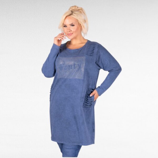KL.426 - Soe ja mugav sinine dresskleit "Fenty"