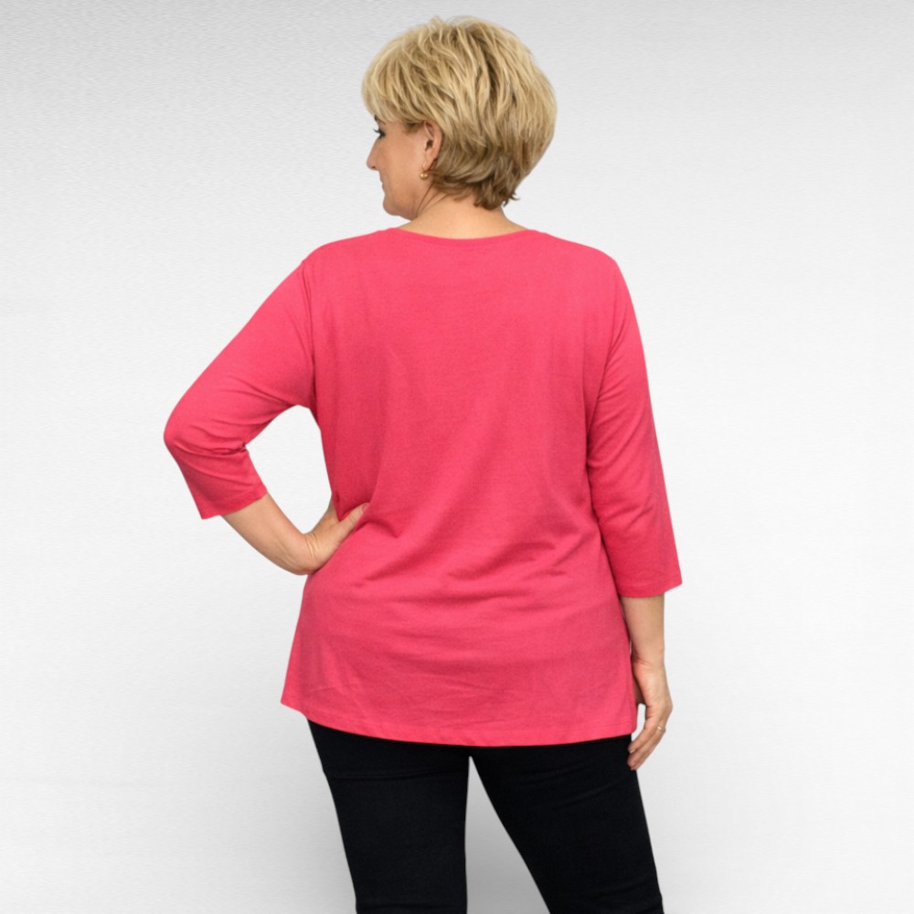 PL.420 - Poolpikkade varrukatega liblikamustriga naiste pluus "Wawa" - Image 3