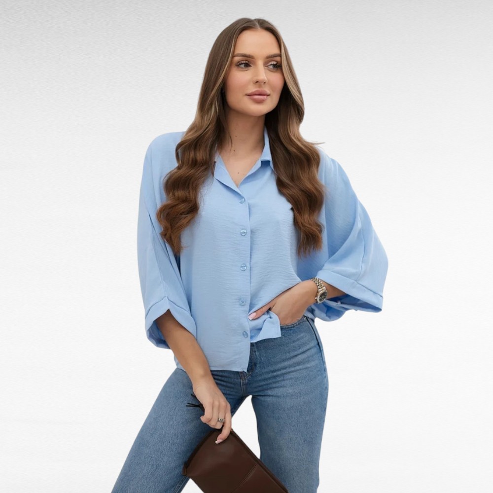 PL.526 - Eest nööpidega avar pluus "Italy Moda" - Image 4