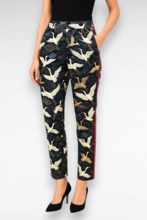 Linnumustriga suvepüksid "Anna Karel" (PY.136)