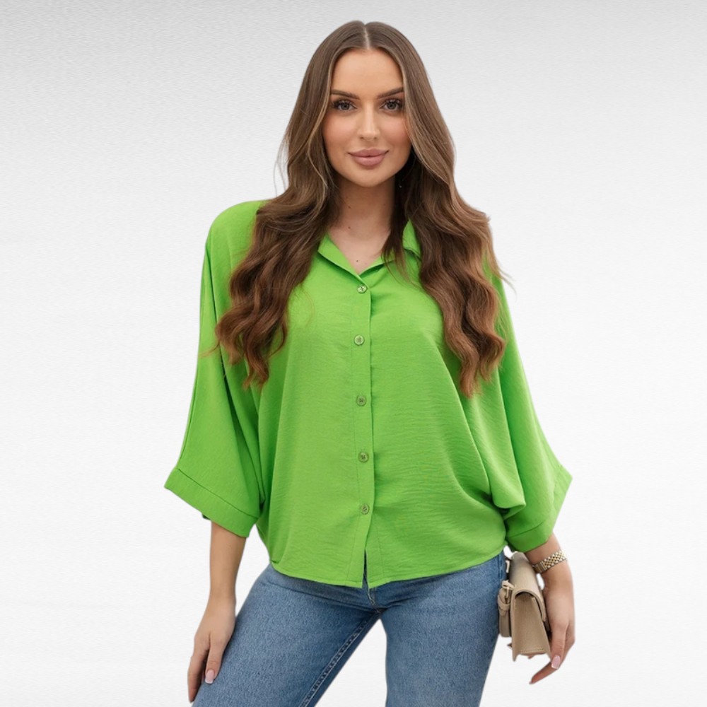 PL.526 - Eest nööpidega avar pluus "Italy Moda" - Image 3