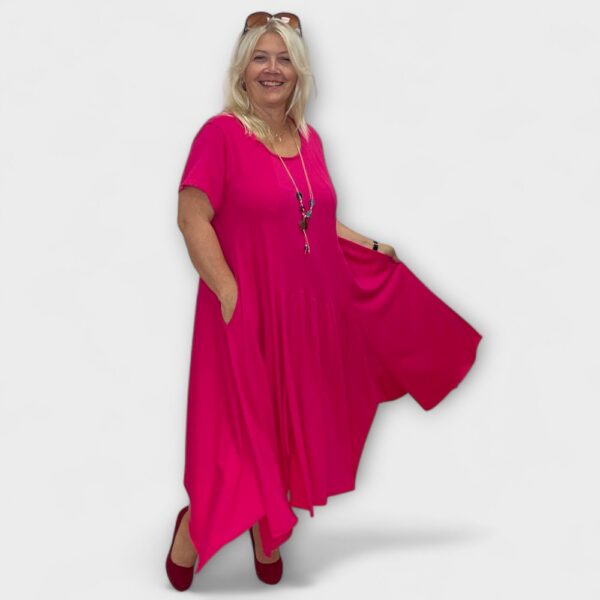KL.729 - Stretchikas asümmeetriline taskutega suvekleit "Mirjam" - Image 15
