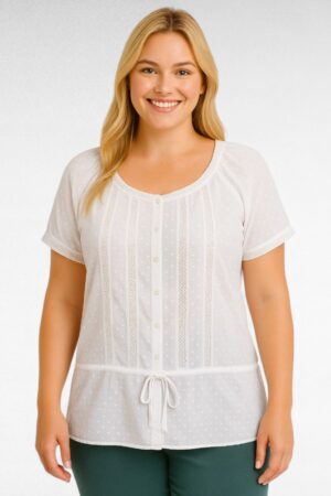 PL.185 - Valge pitsiline pluus "H&M"