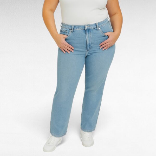 PY.149 - Helesinised sirge sääreosaga naiste teksased "BS Jeans"