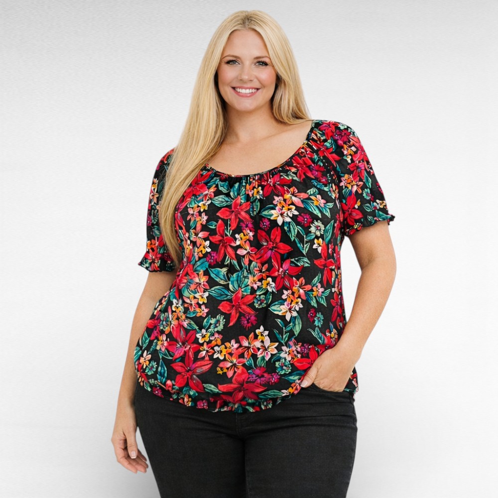 PL.229 - Troopilise mustriga pluus "JD Williams"