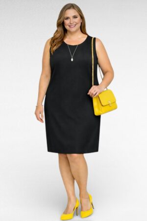 KL.030 - Must linasegune väike must kleit "Capsule"