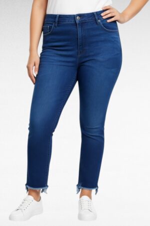 Tumesinised alt narmendavad mugavad naiste teksapüksid (PY.029)