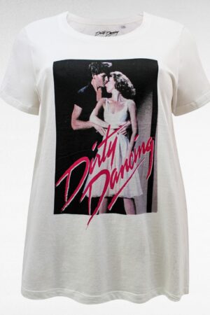 PL.388 - Valge "Dirty Dancing" T-särk "Kiabi"