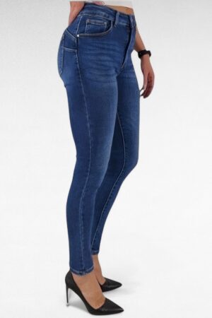PY.215 - Mugavad sinised push up lõikega teksased "BS Jeans"