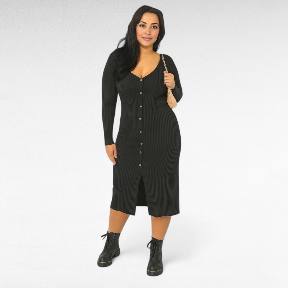 KL.416 - Eest nööpidega sügistalvine kleit "Brave Soul"