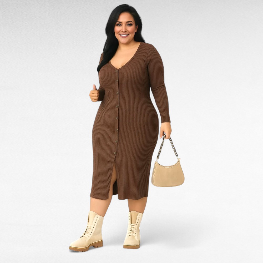 KL.416 - Eest nööpidega sügistalvine kleit "Brave Soul" - Image 2