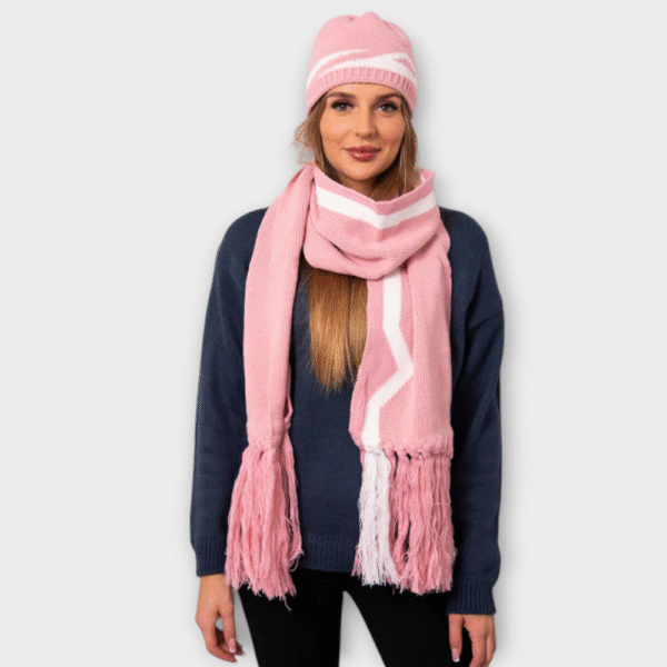 MU.121 - Kena komplekt sooja mütsi ja pika salliga - Image 3