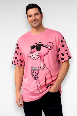 Roosa pluss suurus meeste pluus "Roosa Panter" (ME.024)