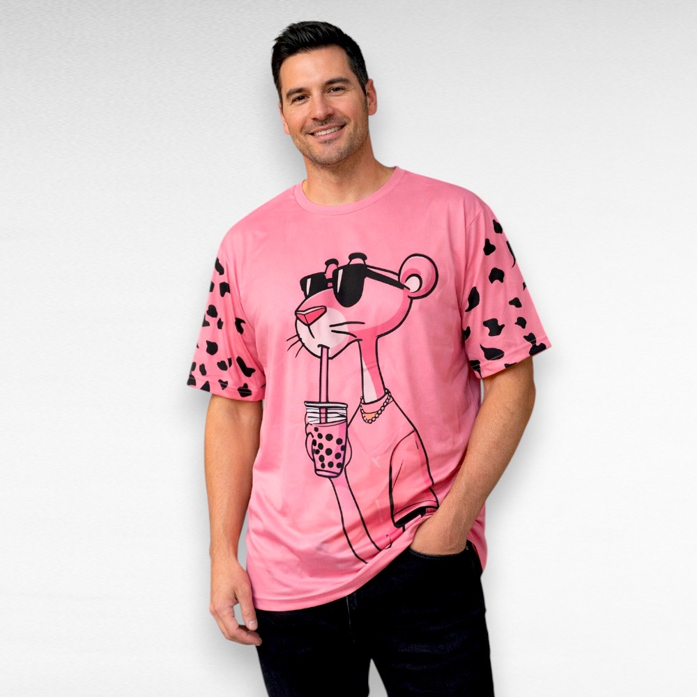 Roosa pluss suurus meeste pluus "Roosa Panter" (ME.024)