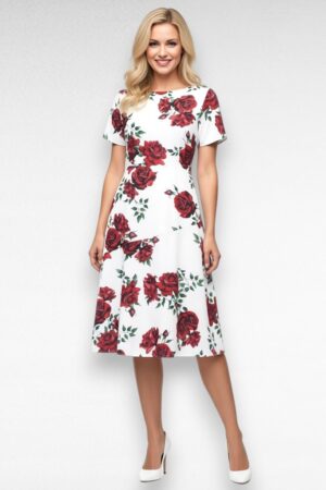 Suure roosimustriga pidulik naiste kleit "Havren" (KL.076)