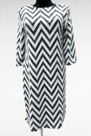 KL.195 - Sakilise mustriga soe kleit "Darja"