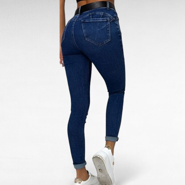 PY.215 - Mugavad sinised push up lõikega teksased "BS Jeans" - Image 2