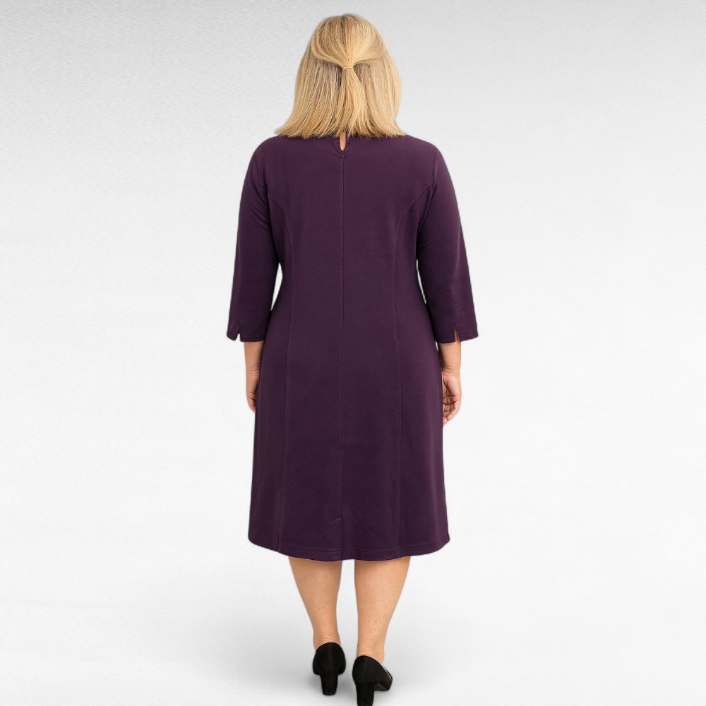 KL.896 - Lilla puuvillane taskutega kleit "Wool Overs" - Image 2