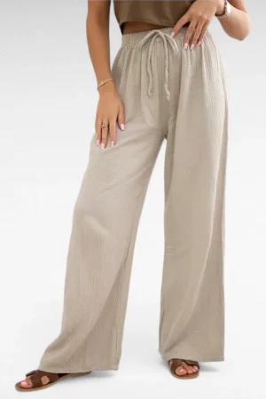 PY.199 - Puuvillasest musliinmaterjalist alt laienevad suvepüksid