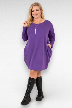 KL.106 - Tulbilõikega puuvillane taskutega kleit "Zentex"