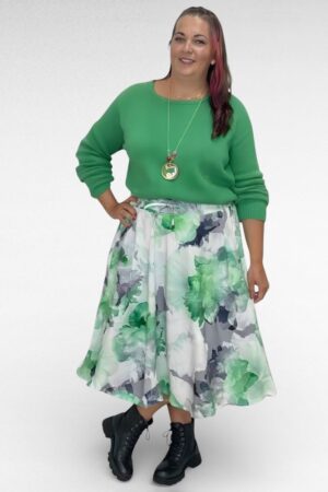 SE.151 - Lillemustriga taskutega mugav igapäevane seelik "Siret"