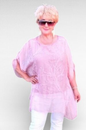 TU.284 - Vanaroosa pitsiline kahekihiline tuunika firmalt "TU Collection"