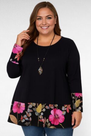 TU.123 - Alt lillelise portega tuunika "Vanessa"