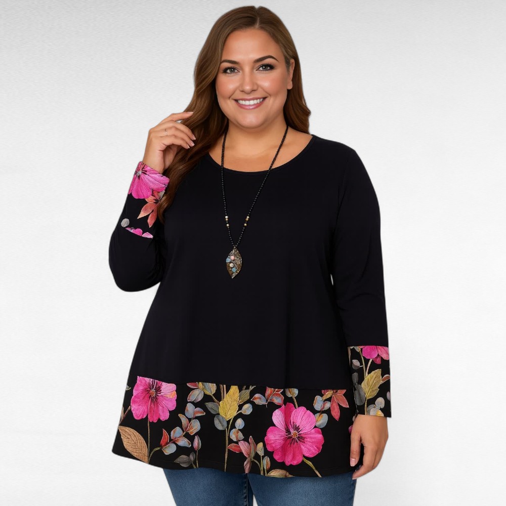 TU.123 - Alt lillelise portega tuunika "Vanessa"