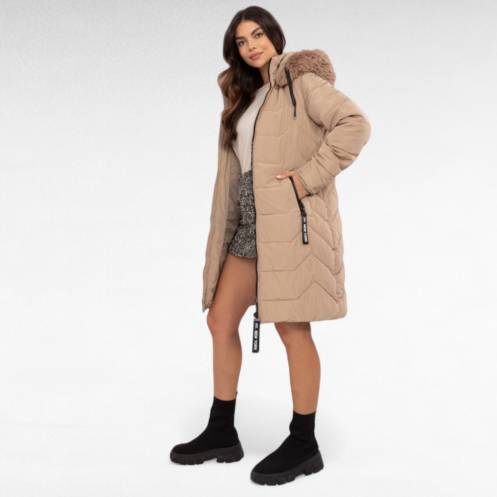 JO.088 - Moodne tepitud kilematerjalist kvaliteetne sügistalvine mantel "Skorp" - Image 7