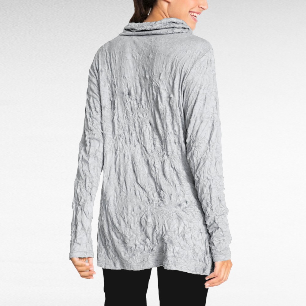 TU.287 - Helehall vahvelkrookes kangast rullkaelusega tuunika "BPC" - Image 3