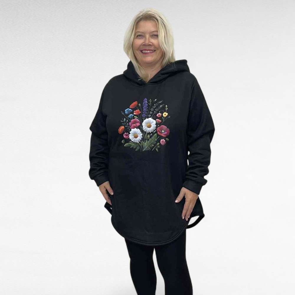 SP.010 - Must karikakramustriga sooja voodriga kapuutsiga pusa - Image 2