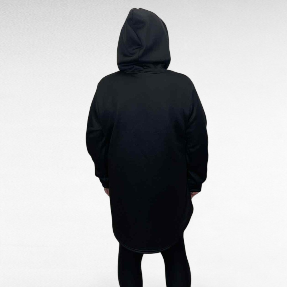 SP.010 - Must karikakramustriga sooja voodriga kapuutsiga pusa - Image 3