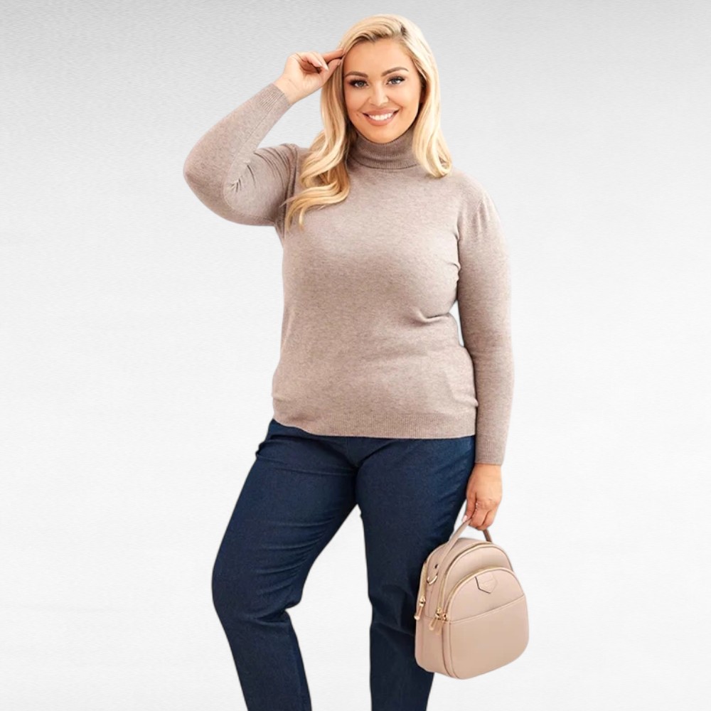 KU.095 - Kõrge kaelusega pehme soe sviiter "PPT Style" - Image 4