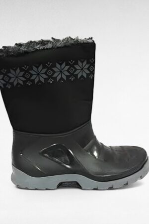 JA.048 - Mustad seest sooja karvase voodriga kummikud "Vin-Tex"