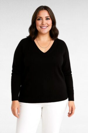 KU.009 - Must V-kaelusega pehme sviiter "Old Navy"