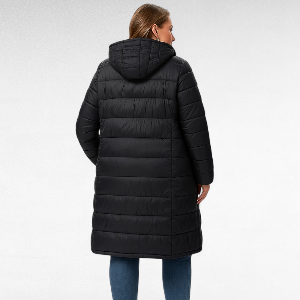 JO.109 - Soe mõnus pehme kapuutsiga sügistalvine poolmantel-2 tooni! - Image 4