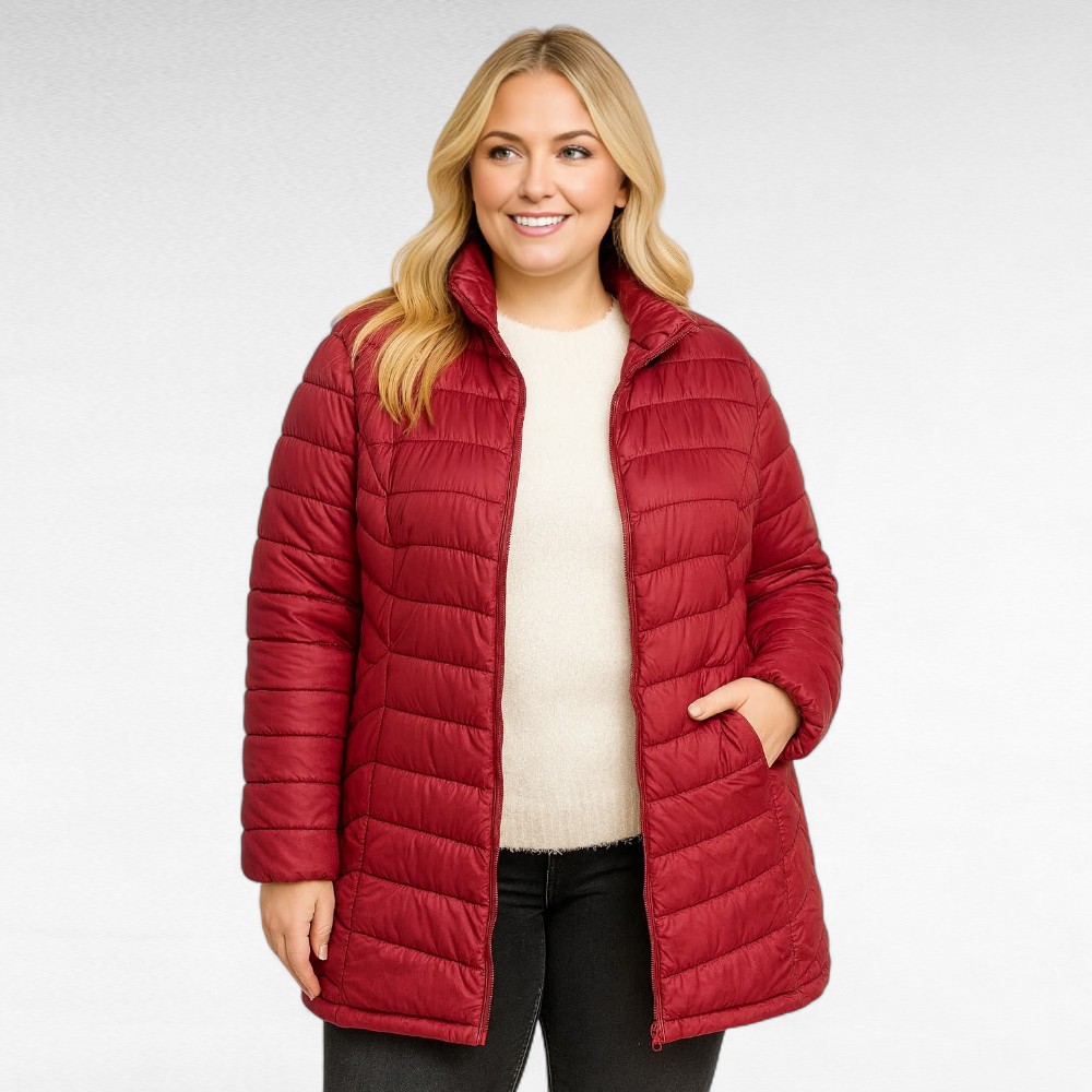 JO.203 - Pehme punane tepitud materjalist sügisjope