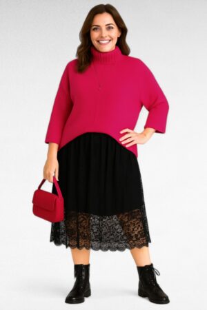 KU.054 - Soe karvane poolpikkade varrukatega sviiter "Belly"